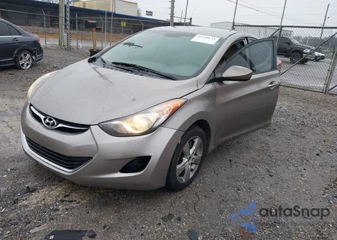 2012 Hyundai Elantra Gls из США, поврежденный, VIN 5NPDH4AE5CH118953